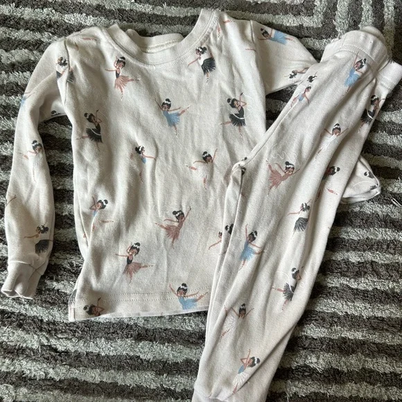 Petite Lem Kids Ballet Dancer Pajamas - Cream - Picture 1 of 2